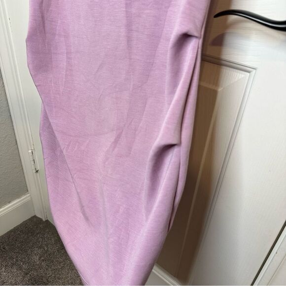 Free People Lilac Purple Amelie Mock Neck Cowl Back Mini Dress Sz S Chic Glam - Picture 6 of 9